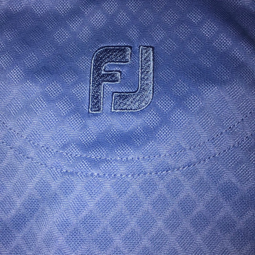 Foot joy men’s golf shirt. Powder blue. XL